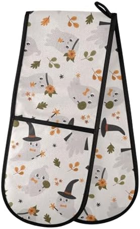 Susiyo Double Oven Mitts Halloween Ghosts Heat Resistant 1