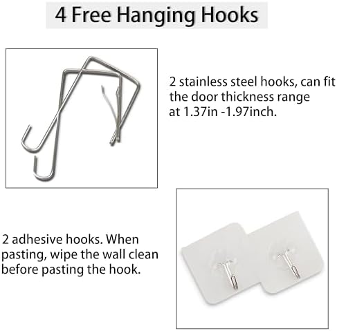 Hanging Laundry Hamper Bag - Compact Sturdy for Dirty Clothes