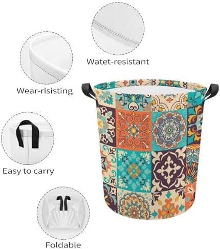 Durable Boho-Style Laundry Hamper