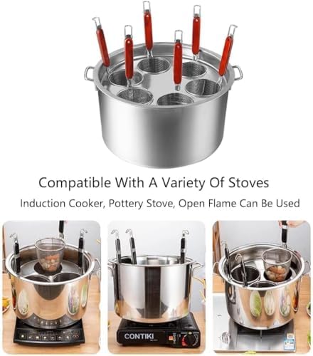 BINGWANG Commercial Stainless Steel Stock Pot Set with Pasta Pots and Insert Strainer