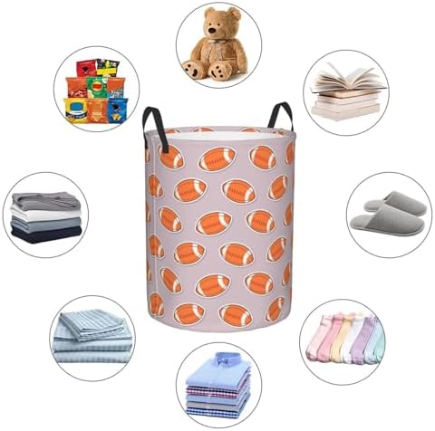 American Football Large Collapsible Laundry Hamper