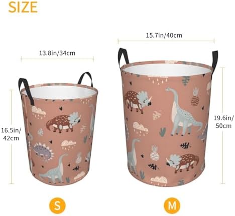 AFHYZY Dinosaur Laundry Hamper Large M