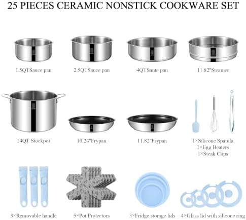 High-Quality Non-Stick Ceramic Cookware Set for Perfect Cooking