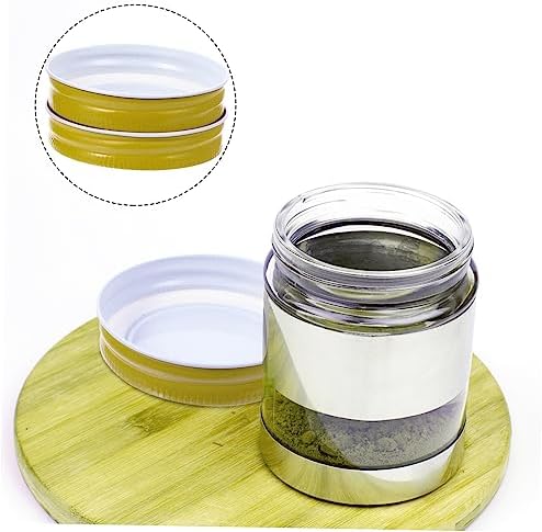 SECFOU 24 Mason Jar Lids Durable Eco-Friendly