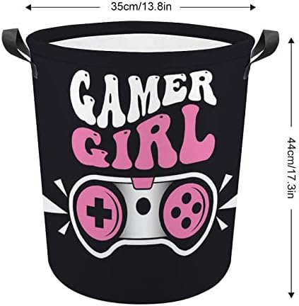 Gaming Pink Controller Large Laundry Hamper Basket