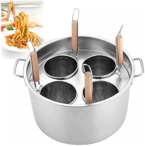 Stainless Steel Pasta Pot with 345 Holes for Spaghetti