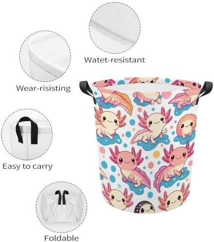 Cute Cartoon Laundry Hamper for Dorms Beds and More