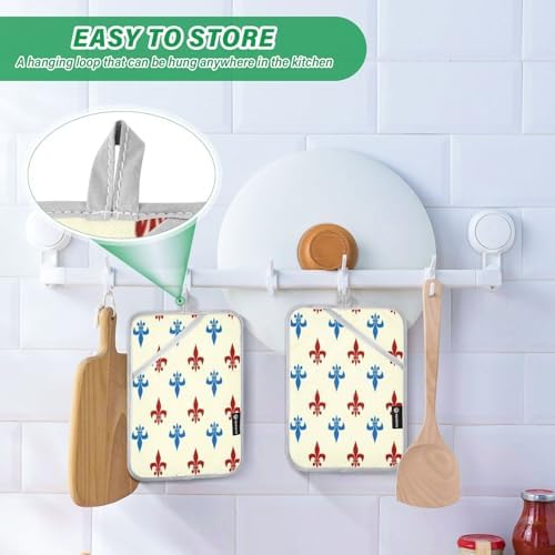Kcldeci Fleur De LYS 2Pack Heat Resistant Oven Mitts 1