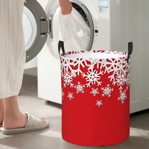 AFHYZY Christmas Laundry Hamper Collapsible Storage Solution with Handles