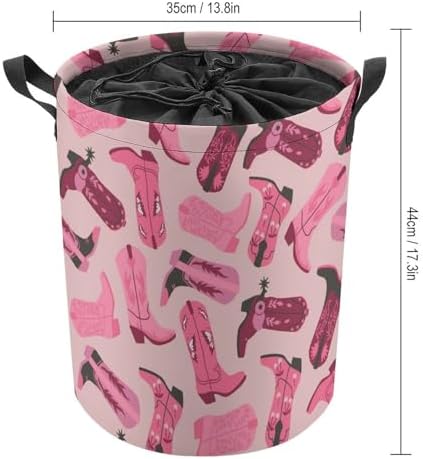 MEIKKO Trendy Pink Storage Waterproof Collapsible Laundry Hamper