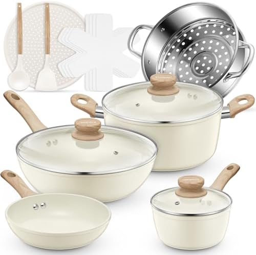 15PCS Non-stick Cookware Set for Induction Cooking