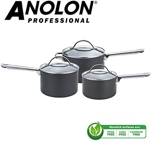 Anolon Professional Saucepans 16 18 20cm Set