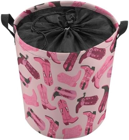 MEIKKO Trendy Pink Storage Waterproof Collapsible Laundry Hamper