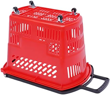 Durable 6-Piece Rolling Shopping Cart with Wheels