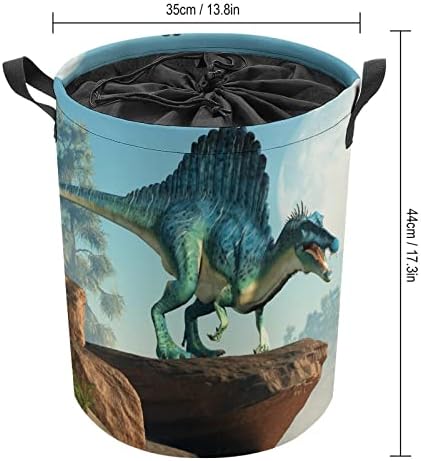 Ultra-Durable 3D Spinosaurus Collapsible Laundry Hamper for Boys Girls
