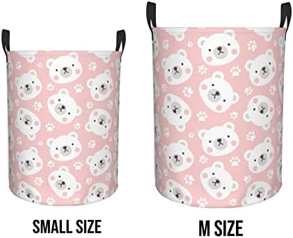 STURDY POLAR BEAR LAUNDRY BASKET PRVTKBSS