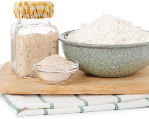 Premium 4-Piece Reusable Cloth Covers for Sourdough Starters Fermenters