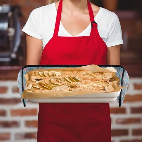 Double Oven Mitts with Heat-Resistant Loop Glove