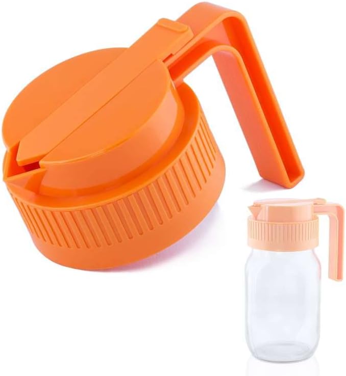 Mason Jar Lid Set with Adaptor Cover Easy Pouring Capacity Expansion