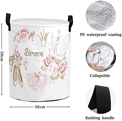 Personalized Crown Princess Ballerina Storage Hamper