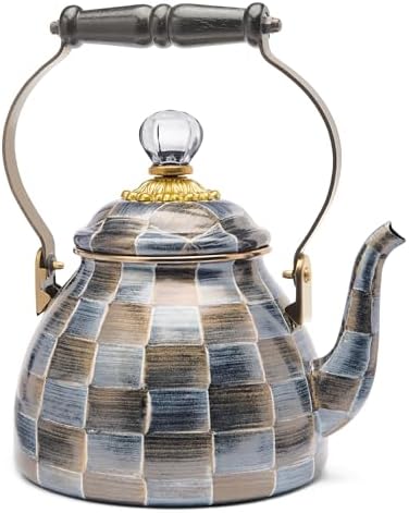 MACKENZIE-CHILDIDS 2-QUART ENAMEL TEA KETTLE