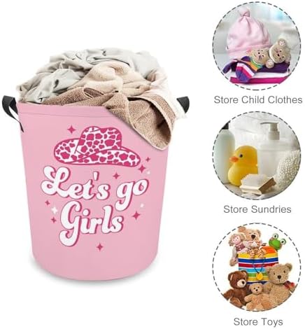 Pink West Kids Laundry Hamper