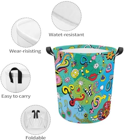 Join Our Retro Family Heart Laundry Hamper