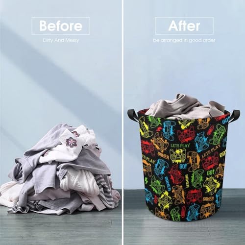 Game Theme Laundry Basket for Gamers