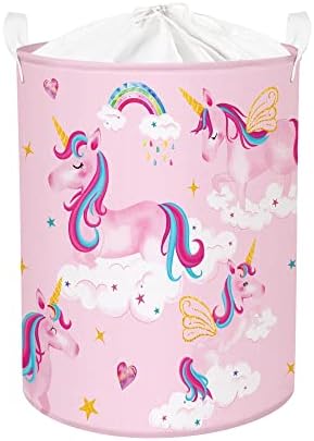 Rainbow Unicorn Laundry Basket 45L nursery storage