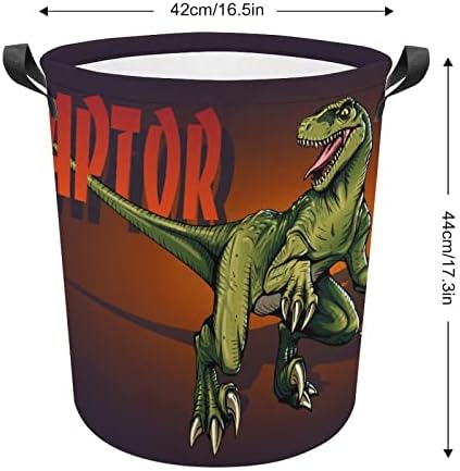 MEIKKO Velociraptor Dinosaur Kids Storage Bag Collapsible Waterproof Easy to Carry