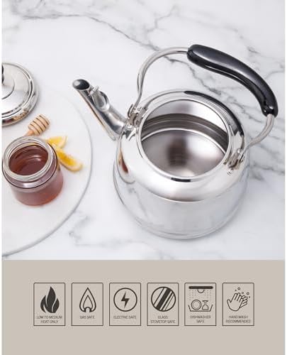 Martha Stewart KingSTRE Large 2 Qt Steam Kettle - Elegant Functional