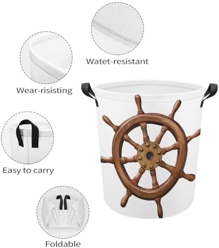 Exceptional Boat Steer Style Laundry Hamper