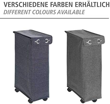 WENKO Slim Laundry Hamper with Wheels