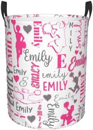 Personalized Baby Laundry Basket with Custom Name Storage for Kids Adults