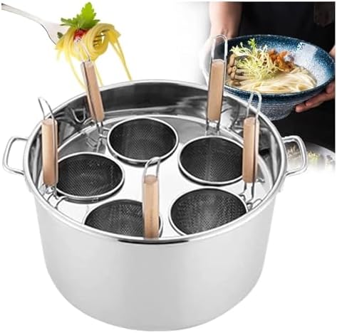 UNbit Stainless Steel Pasta Cooker Pot with Strainer