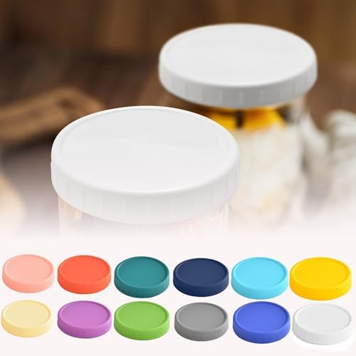 Wide-Mouth Mason Jar lids leak-proof reusable