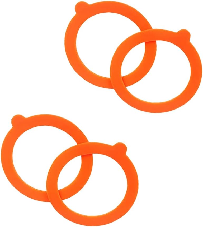 Airtight silicone sealing rings for Mason jars