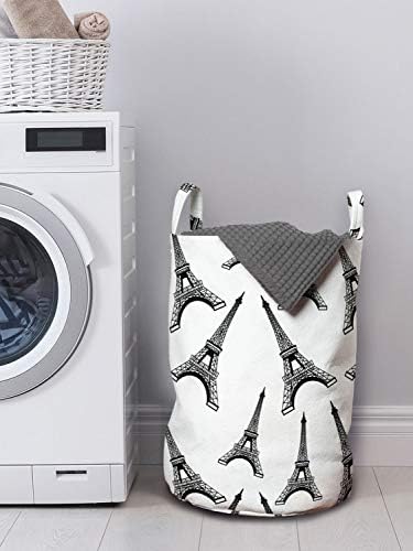Ambesonne Eiffel Tower Laundry Bag