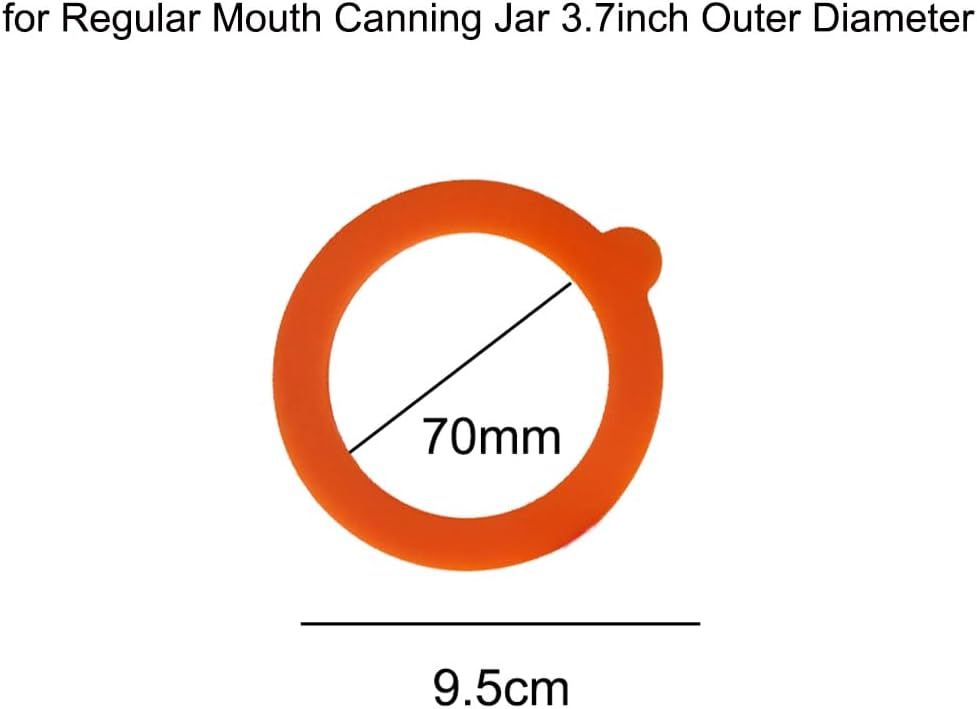Airtight silicone sealing rings for Mason jars
