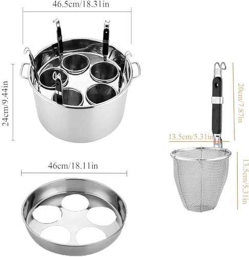 UNbit Pasta Pot 5-in-1 Stainless Steel Noodle Cooking Pot