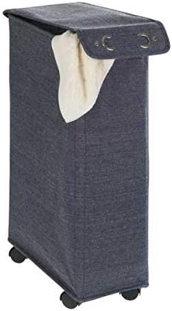 WENKO Slim Laundry Hamper with Wheels