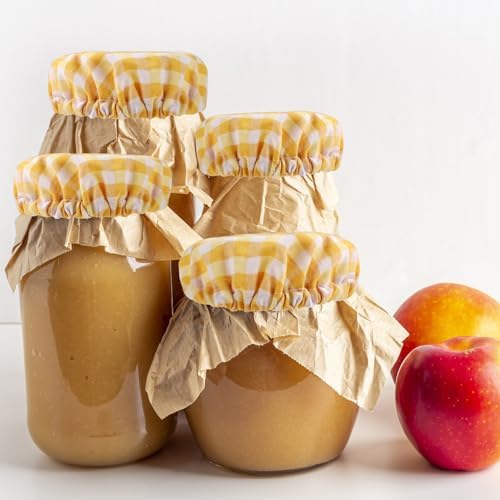 Premium 4-Piece Reusable Cloth Covers for Sourdough Starters Fermenters