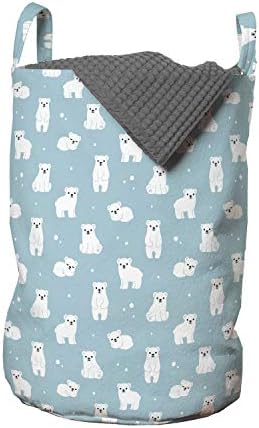 Stylish Cartoon Laundry Bag with Two Loads Capacity Durable Machine Washable