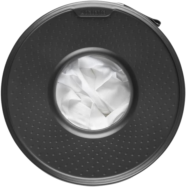 Brabantia Laundry Hamper - 9 Gal White Machine Washable Corrosion-Resistant