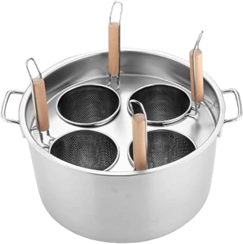 Sturdy Stainless Steel Pasta Pots with Divider Colander