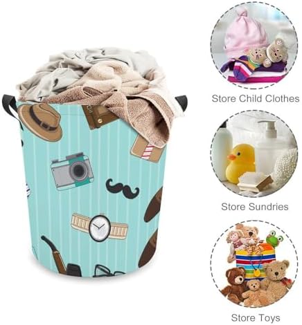 Mpq Mens Stripe Laundry Hamper