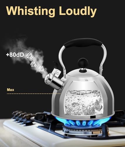 Whistling 2-Quart Stainless Steel Tea Kettle
