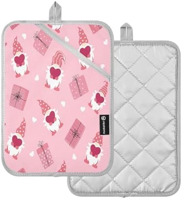 Heat-Resistant Potholders with Design for Kitchen Use