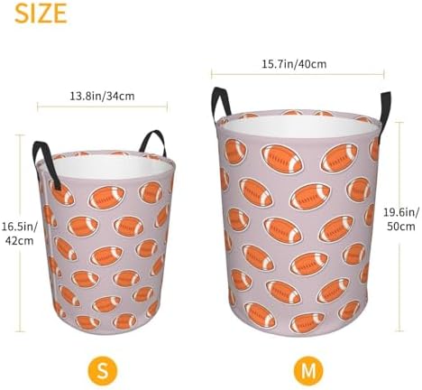 American Football Large Collapsible Laundry Hamper