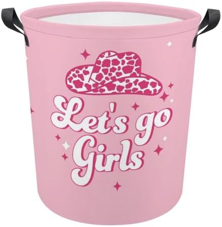 Pink West Kids Laundry Hamper